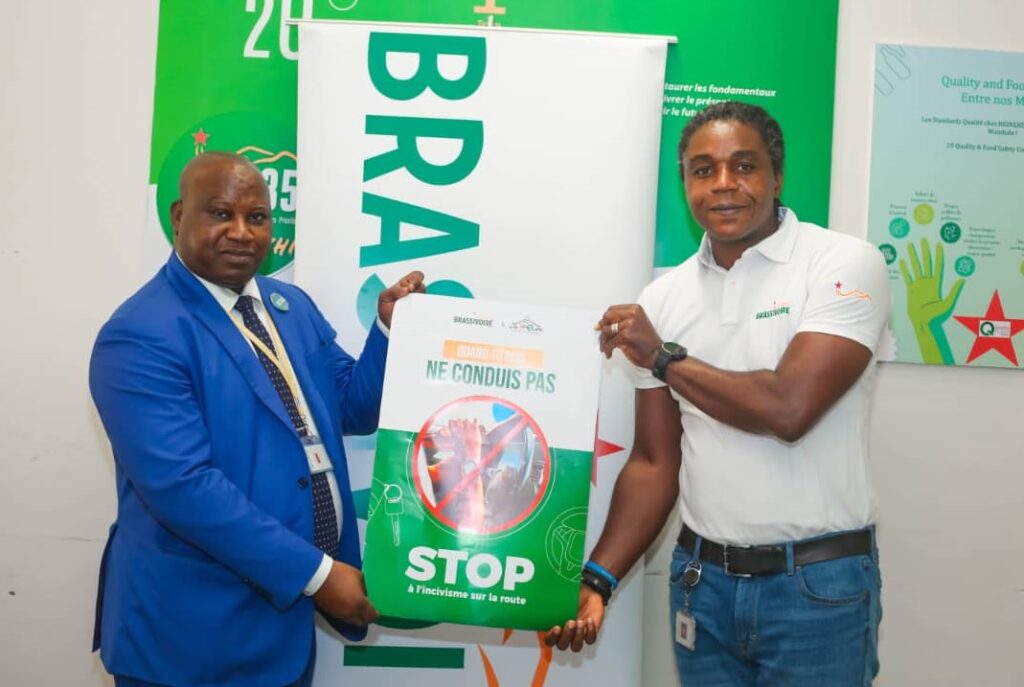 Côte d’Ivoire-AIP/ Sécurité routière: une brasserie fait don de matériels de sensibilisation à l’OSER (Communiqué)