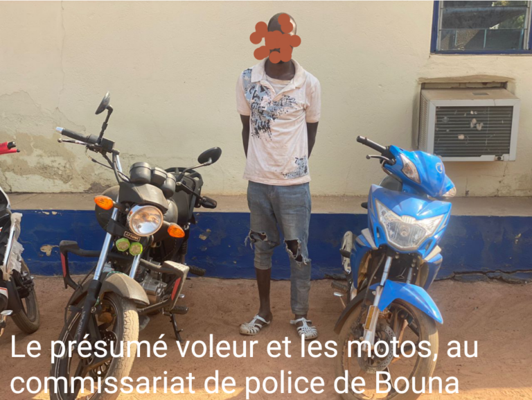 Côte d’Ivoire-AIP/ Un présumé voleur de motos arrêté à Bouna