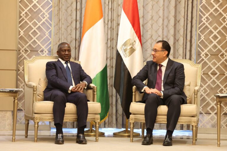 AIP/ Inter/ Le PAN ivoirien et le Premier ministre égyptien échangent autour du renforcement des relations entre leurs deux pays