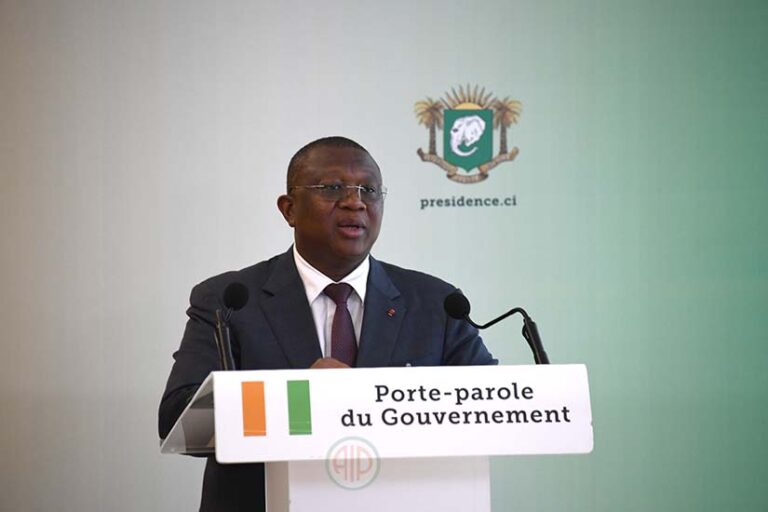 Le ministre Amadou Coulibaly, porte-parole du gouvernement