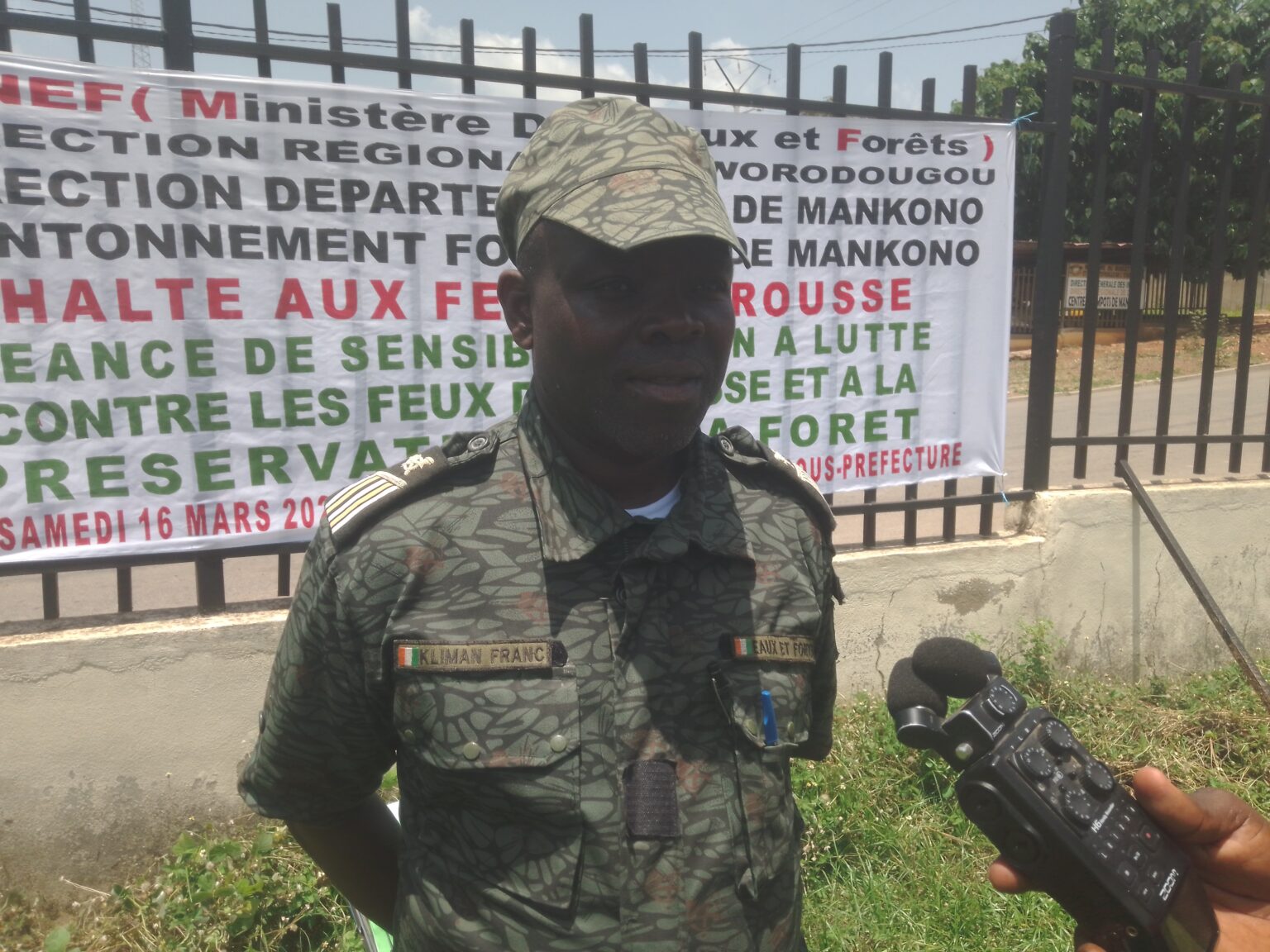 Côte d’Ivoire – AIP/ la population de Mankono sensibilisée contre les feux de brousse et à la protection de la forêt
