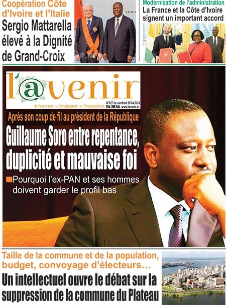 Côte d’Ivoire-AIP/ REVUE DE PRESSE : l’appel téléphonique de Soro Guillaume au président Alassane Ouattara et divers autres sujets à l’affiche des journaux