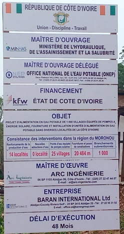 Côte d’Ivoire-AIP/ Un projet d’alimentation en eau potable de villages débute bientôt dans la région du Moronou