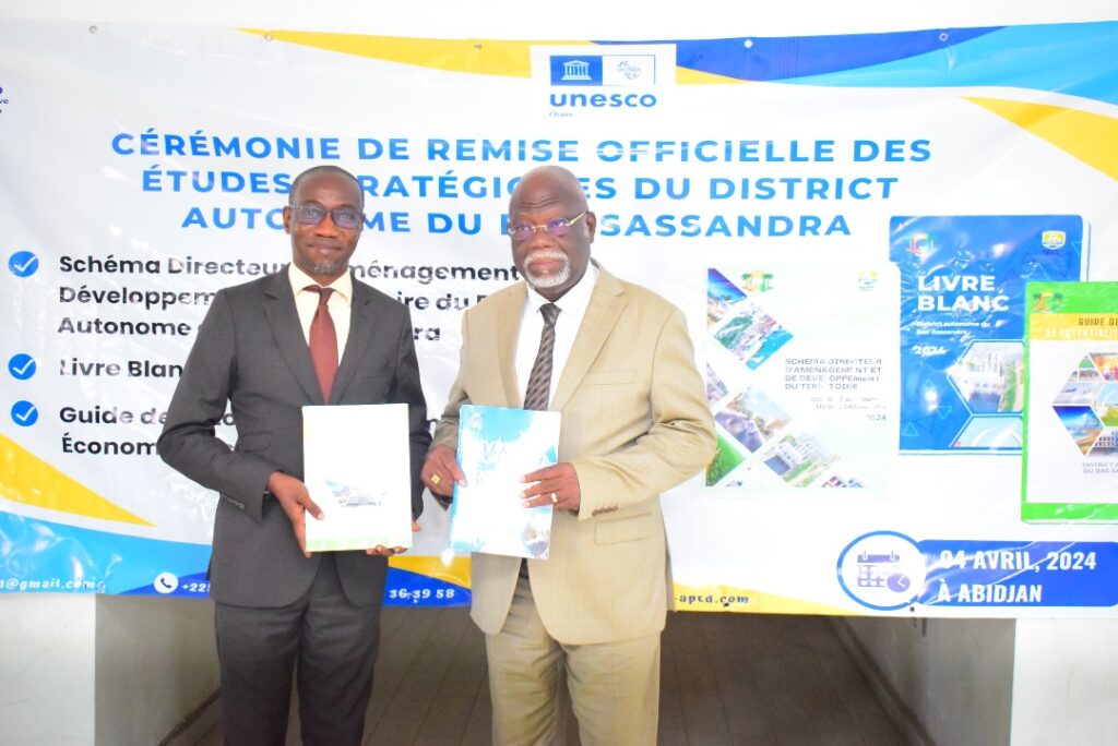 Côte d’Ivoire-AIP/ La Chaire UNESCO Anticipation remet les livrables finaux de ses études stratégiques au District Autonome du Bas Sassandra