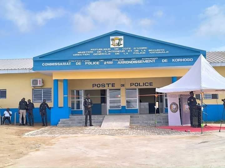 Côte d’Ivoire-AIP/Inauguration du 2e commissariat de police de Korhogo en présence du ministre Diomandé Vagondo