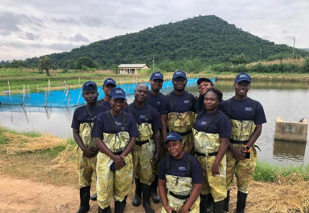 AIP/ Dix techniciens ivoiriens s’inspirent de l’expérience ghanéenne en production de tilapia dans le cadre du programme FISH4ACP de la FAO