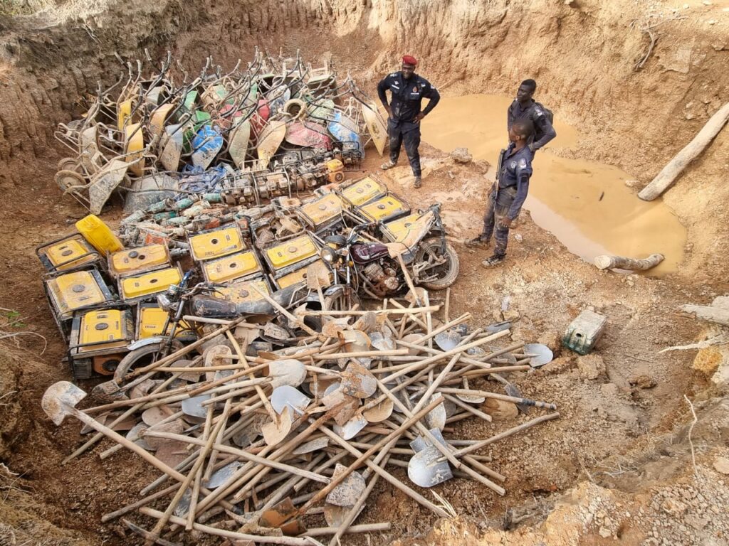 Côte d’Ivoire – AIP / Région de la Bagoué : Un site d’orpaillage illégal démantelé et du matériel détruit à Basso