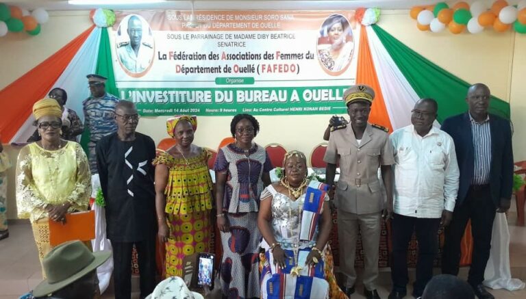 Côte d’Ivoire-AIP/ La présidente de la FAFEDO s’engage à relever les défis auxquels sont confrontées les femmes à Ouellé