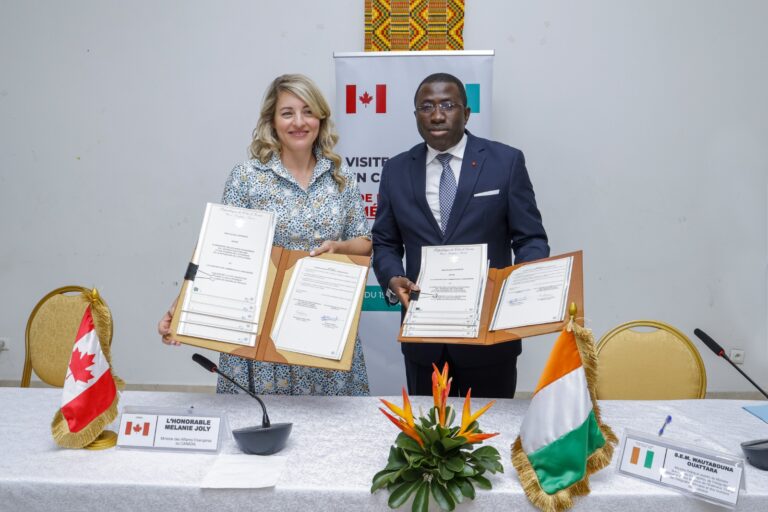 AIP/ La Côte d’Ivoire et le Canada renforcent leur coopération commerciale par la signature d’un nouvel accord
