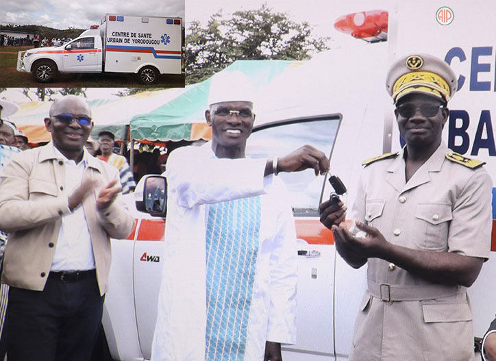 Côte d’Ivoire-AIP/Le ministre Diomandé Vagondo dote le centre de santé de Yorodougou d’une ambulance