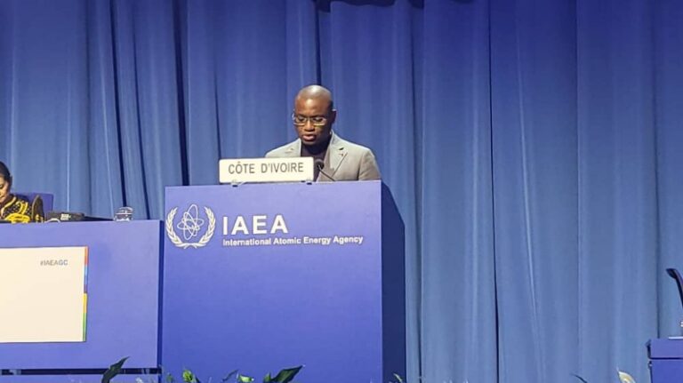 AIP/Inter/ A Vienne, Sidi Touré partage l’expérience ivoirienne en matière de techniques nucléaires pour le développement agricole durable