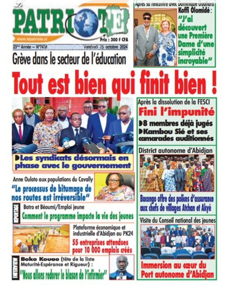 Côte d’Ivoire – AIP/ Revue de presse: la présidentielle 2025 et divers autres sujets à la Une des journaux