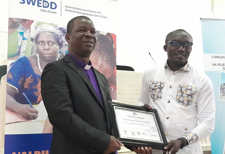 Côte d’Ivoire – AIP/ Projet SWEED : Adjoumani Kouadio Antoine distingué meilleur superviseur régional du projet ARSIP