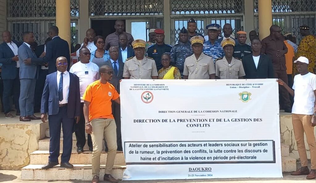 Côte d’Ivoire – AIP / Conflits en période pré-électorale : 80 acteurs et leaders sociaux se forment sur la gestion des rumeurs à Daoukro