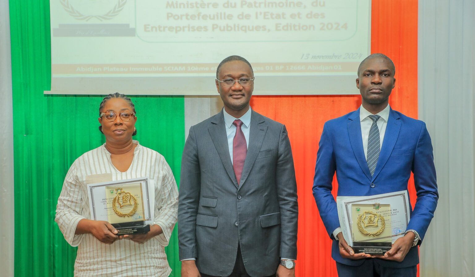 Côte d’Ivoire-AIP/Portefeuille de l’État : Moussa Sanogo récompense les lauréats classés 2e et 3e du prix national d’excellence 2024