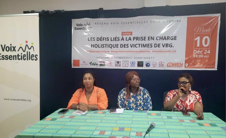 Côte d’Ivoire-AIP/16 jours d’activisme contre les VBG : les survivantes et leurs proches appelées à dénoncer les auteurs