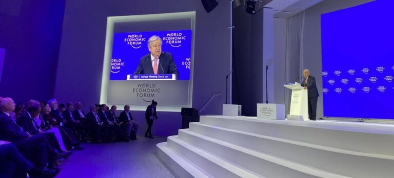 Côte d’Ivoire-AIP/Inter/ A Davos, le chef de l’ONU dénonce le recul des engagements climatiques