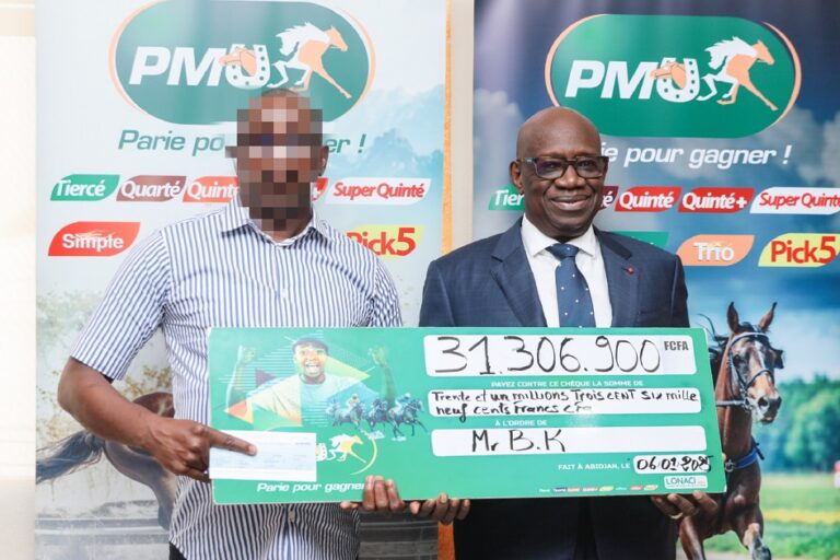 Côte d’Ivoire-AIP/ Un parieur remporte plus de 31 millions FCFA au PMU de la LONACI