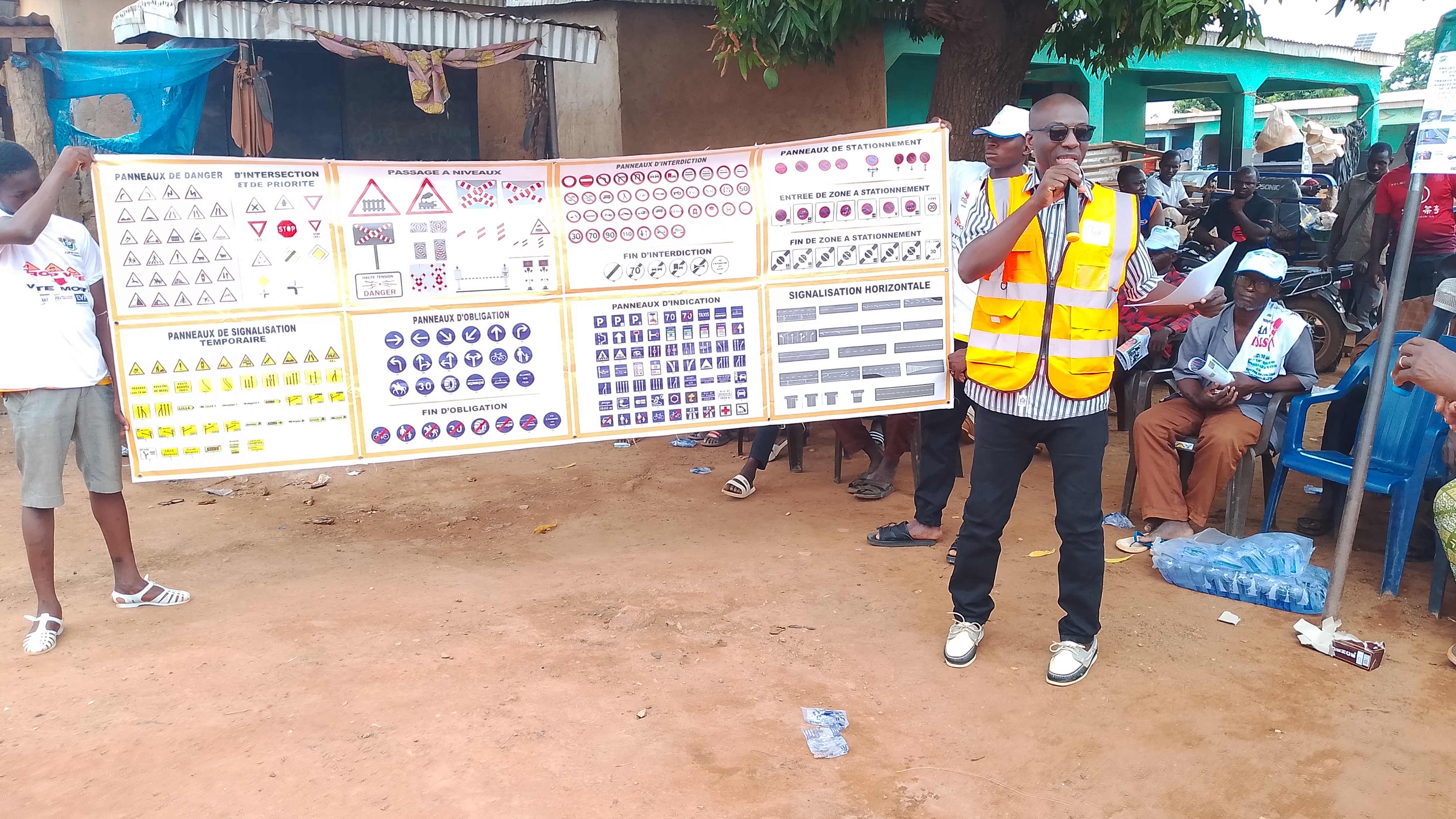 Côte d’Ivoire-AIP/ La direction régionale des Transports et l’ONG IPSDH sensibilisent les populations de la Bagoué à la sécurité routière