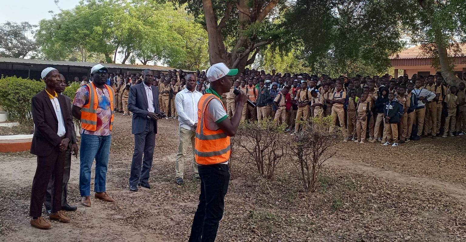 Côte d’Ivoire-AIP/ Les élèves du lycée moderne de Ouangolodougou sensibilisés sur le civisme routier