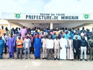 Côte d'Ivoire-AIP/ Les populations de Minignan se mobilisent pour la visite du ministre Sidi Tiémoko Touré dans le Folon