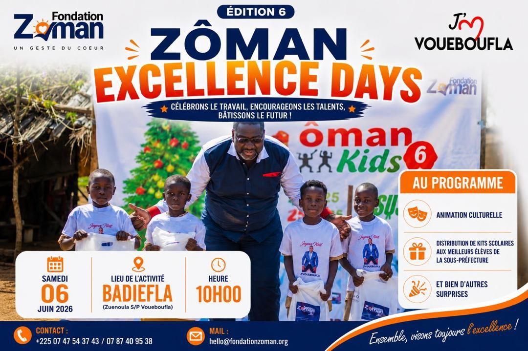 Côte d’Ivoire-AIP / La Fondation Zoman mise sur l’excellence scolaire pour préparer l’élite de demain à Badiéfla