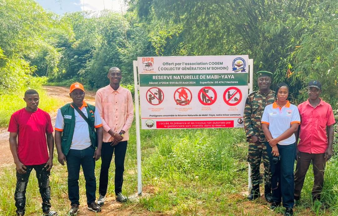Côte d’Ivoire-AIP/ Le collectif Génération M’Bohoin renforce la sensibilisation des populations à la protection de la réserve de Mabi-Yaya à Alépé