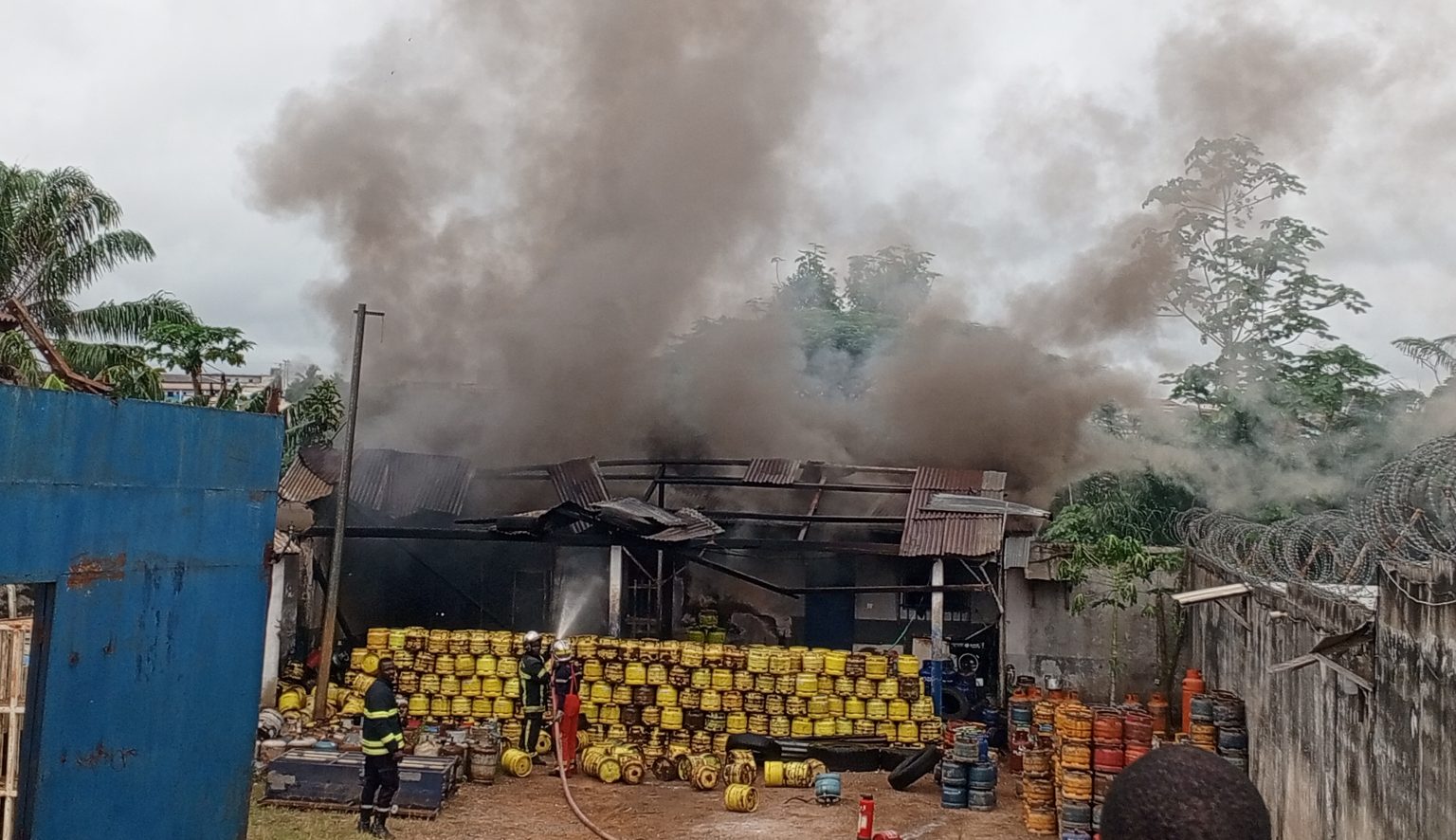 Côte d’Ivoire – AIP/ Un incendie dans un dépôt de gaz fait un blessé à Adzopé