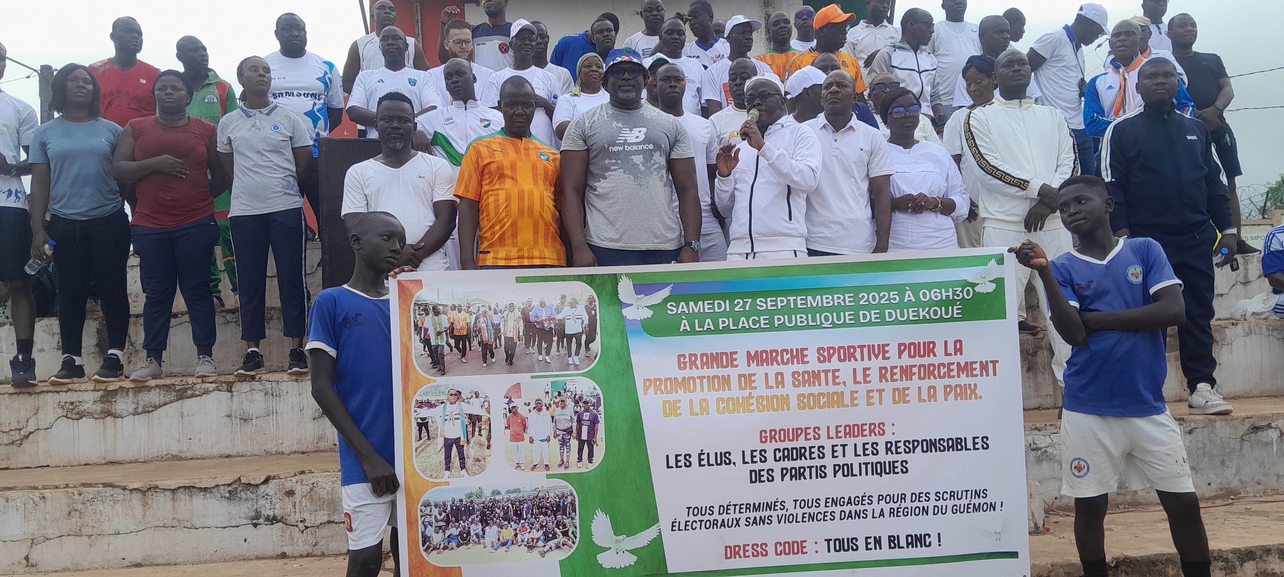 Côte d’Ivoire-AIP / Une marche sportive organisée pour promouvoir la paix et la cohésion sociale à Duékoué