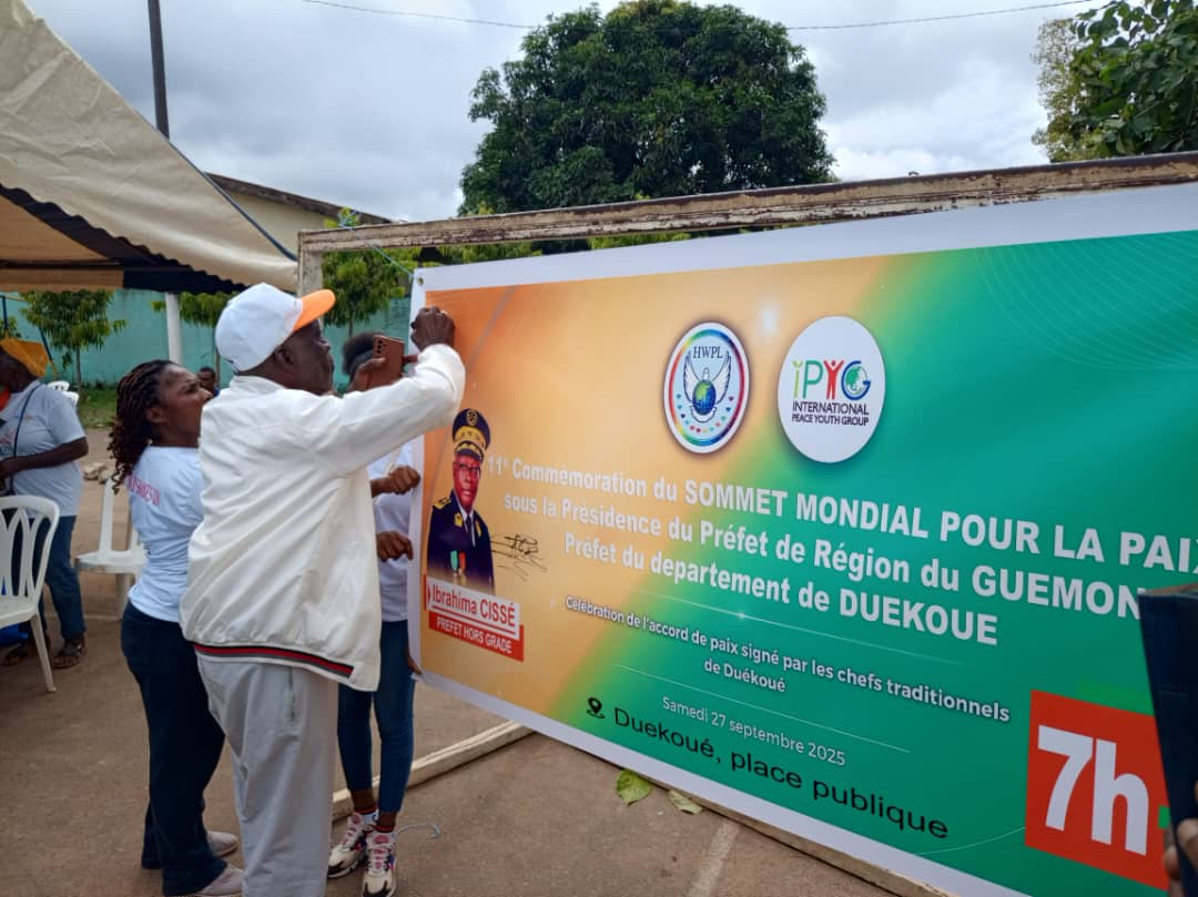 Côte d’Ivoire-AIP / Populations et autorités de Duékoué s’engagent pour une paix durable à l’occasion de la 11e commémoration du Sommet mondial pour la paix