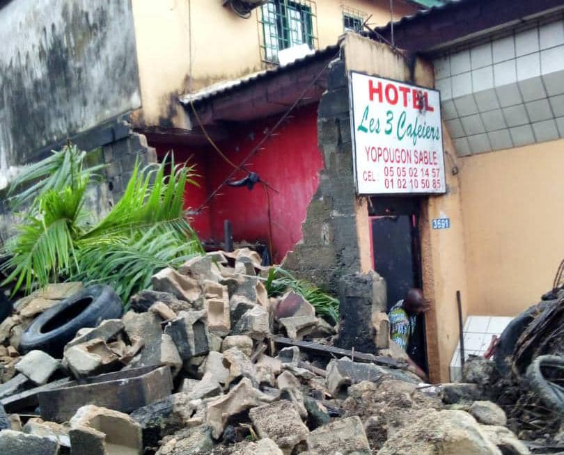 Côte d’Ivoire-AIP/ Quatre blessés graves enregistrés dans l’effondrement d’une maison à Yopougon Sable