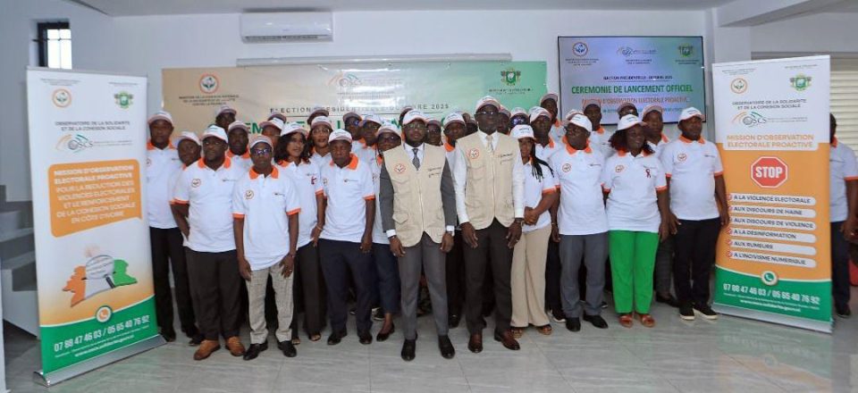 Côte d’Ivoire-AIP/ Présidentielle 2025: l’Observatoire de la solidarité et de la cohésion sociale lance sa mission d’observation électorale proactive