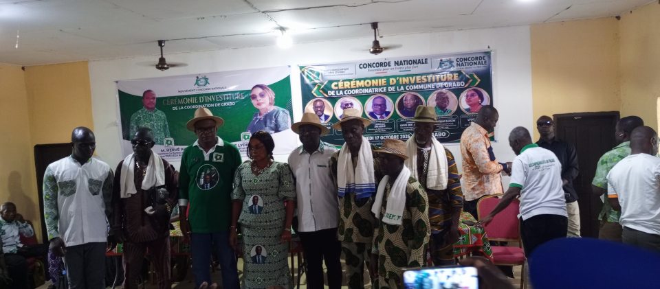 Côte d’Ivoire-AIP/ Gaba Lydie investie coordinatrice de la Concorde nationale pour Grabo-Djouroutou