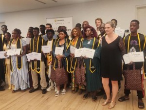 AIP/ Projet Panafrica: 17 jeunes Ivoiriens certifiés en fabrication industrielle de chaussures à Abidjan