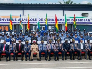 Côte d'Ivoire-AIP/ Gendarmerie nationale: 69 officiers stagiaires de neuf pays africains reçoivent leurs diplômes