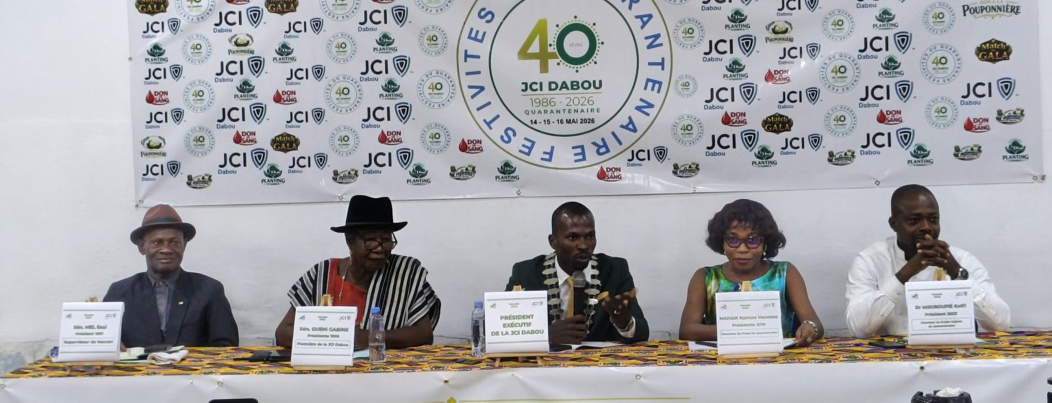 Côte d’Ivoire-AIP/ La Jeune chambre internationale de Dabou célèbre 40 ans d’existence et mise sur l’engagement et la solidarité intergénérationnelle