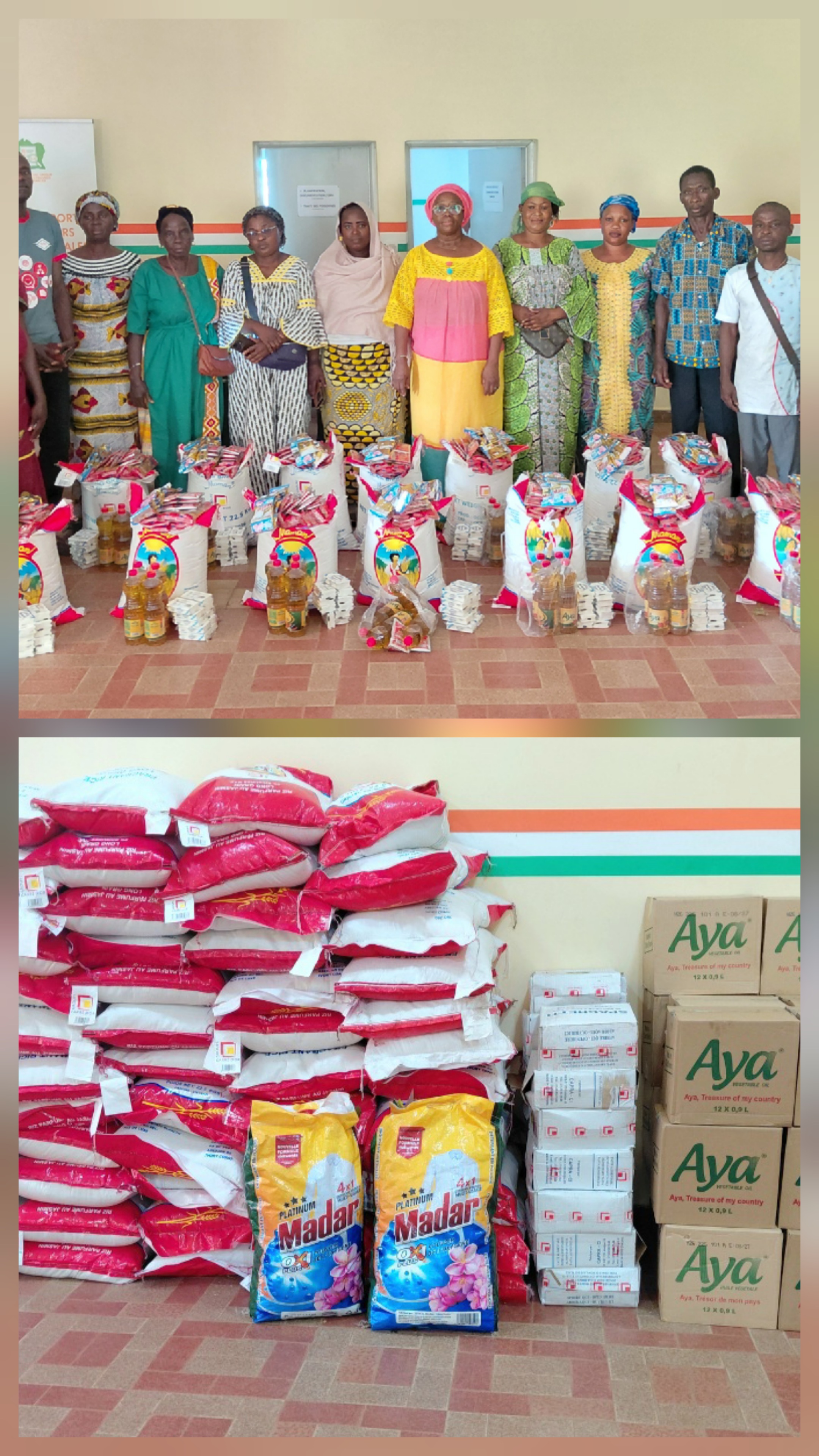 Côte d’Ivoire-AIP/ Agnéby-Tiassa: 59 ménages vulnérables bénéficient d’un appui alimentaire et financier