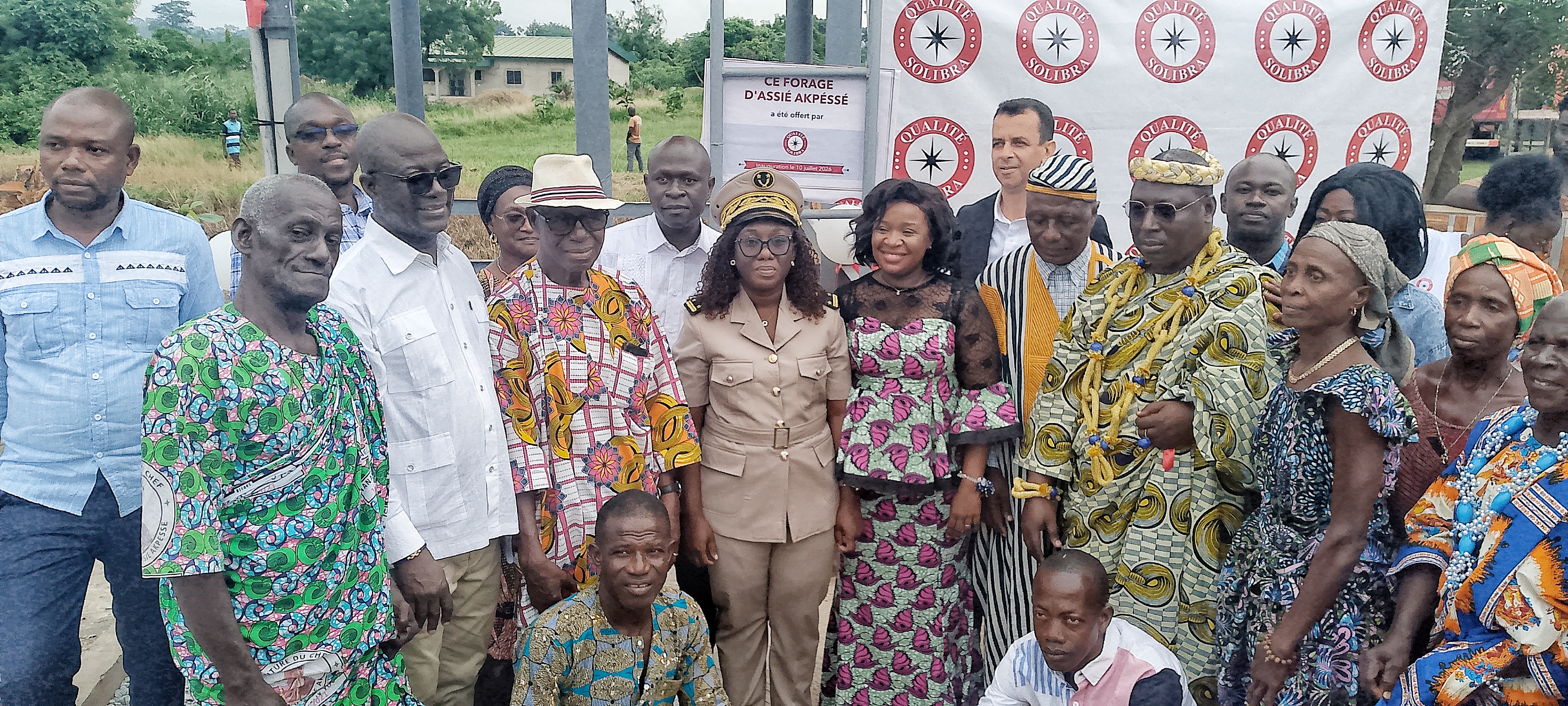 Côte d’Ivoire-AIP/ Les populations d’Assié-Akpessé expriment leur reconnaissance à SOLIBRA pour un forage d’eau potable