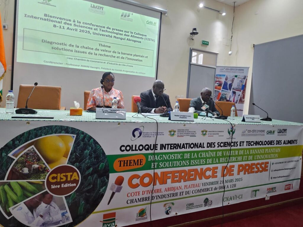 Côte d’Ivoire-AIP / L’université Nangui Abrogoua d’Abobo-Adjamé accueille un colloque international sur la valorisation du plantain en avril prochain