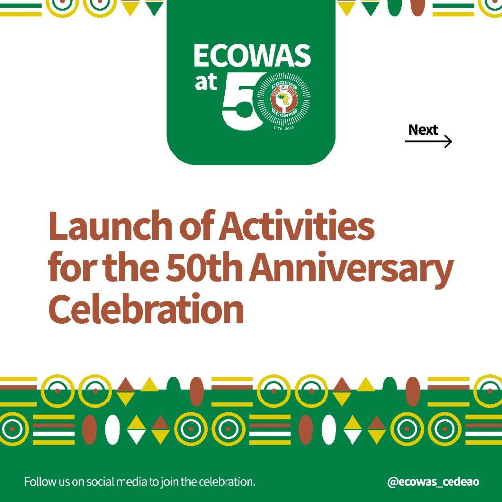 Côte d’Ivoire-AIP/Inter/ La CEDEAO prépare les célébrations de ses 50 ans d’existence à Accra (Communiqué)