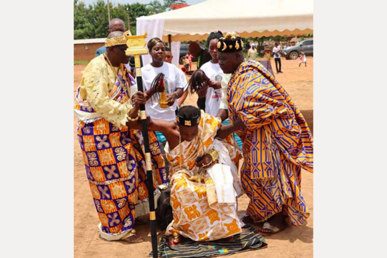 Cérémonie d’intronisation du chef de village de Koffi-Adoukro
