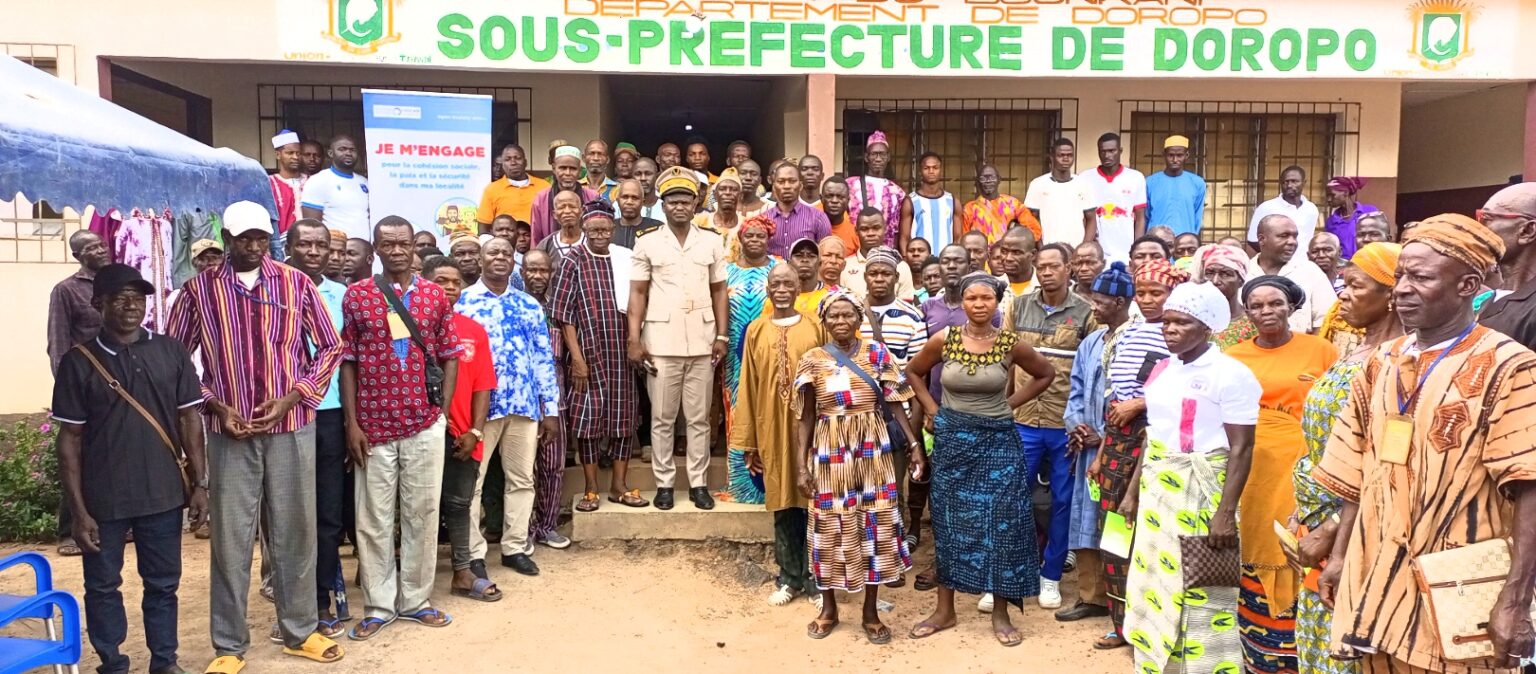 Côte d’Ivoire-AIP / Le comité de paix encourage le règlement pacifique des conflits agropastoraux à Doropo