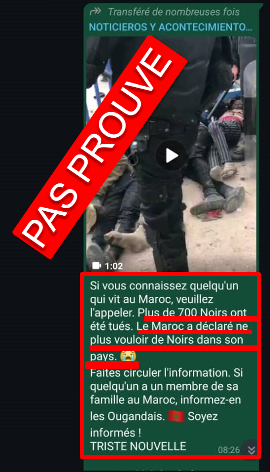 AIP-Factchecking/Maroc-Espagne : les chiffres évoquant la mort de 700 migrants dans l’enclave espagnole de Melilla ne sont pas exacts