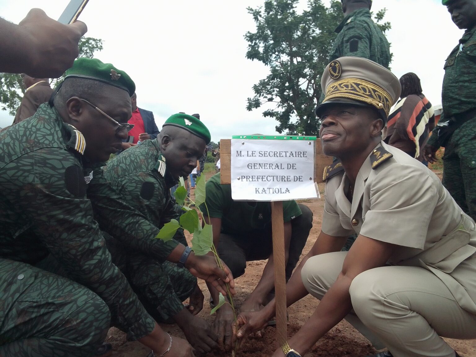 Côte d’Ivoire-AIP/ JNA 2025: La direction départementale des Eaux et Forêts de Katiola plante 150 pieds de teck