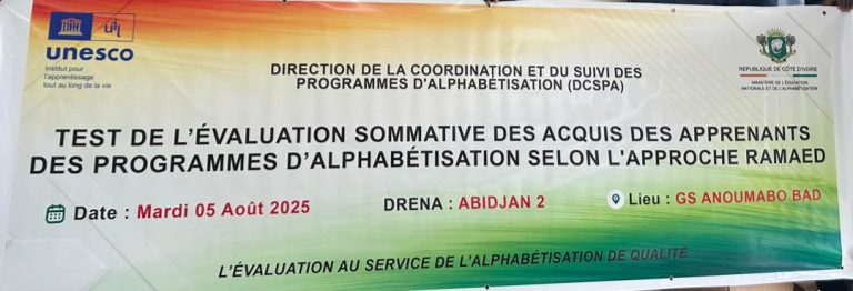 Côte d’Ivoire – AIP / Alphabétisation : une réunion préparatoire tenue à Abidjan en prélude au test d’évaluation des acquis des apprenants