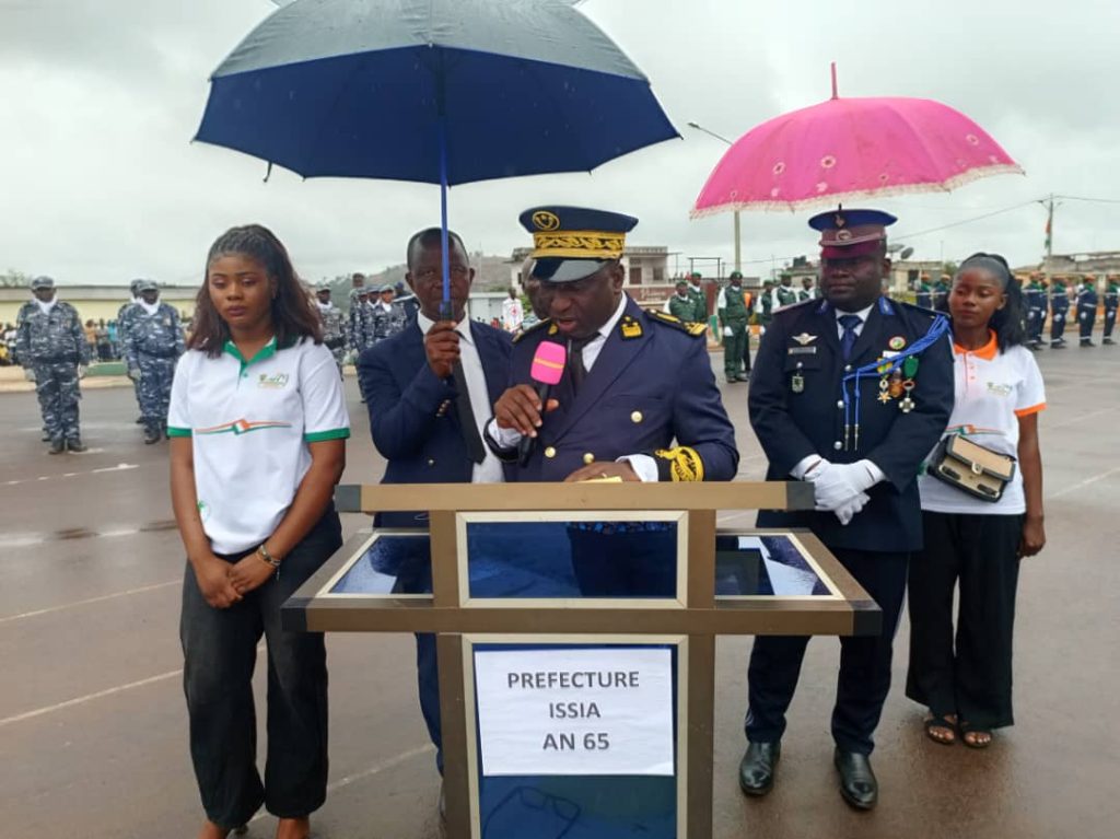 Côte d’Ivoire-AIP/ An 65 : le secrétaire général de la préfecture d’Issia présente les réalisations de l’État dans le département