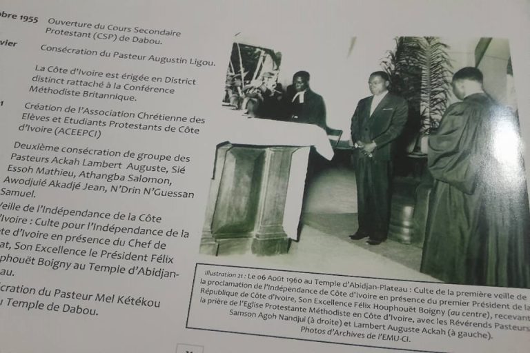 AIP/ An 65 : la communauté méthodiste du Plateau rappelle la vision d’Houphouët Boigny d’une Côte d’Ivoire ancrée en Dieu