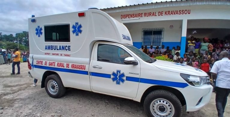 Côte d’ivoire-AIP/ Le dispensaire rural de Kravassou doté d’une ambulance médicalisée
