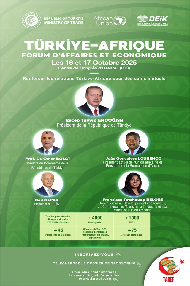 Côte d’Ivoire-AIP/Inter/Istanbul va accueillir 4 000 entrepreneurs turcs et africains pour redessiner les relations économiques intercontinentales
