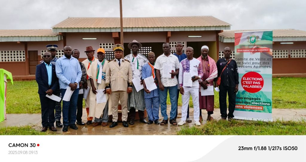 Côte d’Ivoire-AIP / Le sous-préfet de Guéhiébly appelle à la responsabilité citoyenne pour garantir des élections apaisées